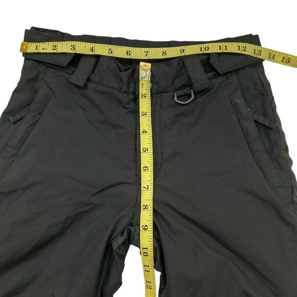 TSLA Snow Ski Pants Youth Medium 10/12 Black Insulated Ripstop Outdoor Travel - Picture 8 of 11